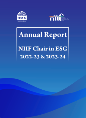 NIIF Chair in ESG at IIMA - Annual Report - 2022-23 & 2023-24